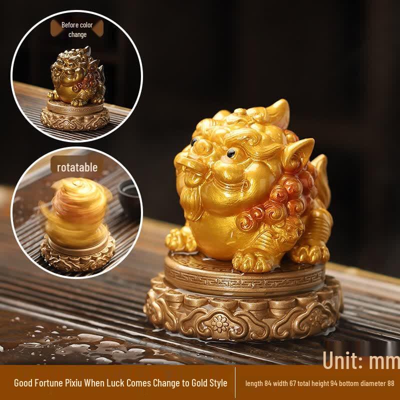 Purple Clay Color Changing Pixiu Tea Pet