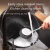 Edelstahl Spülbeckenbürste Starke Dekontamination Ölentferner Scheuerschwamm Schüssel Topf