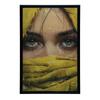 Mysterious Eyes Mysterious Eyes, 30X40 Cm, Gold Aluminum Frame, 230 Gsm Matte Paper