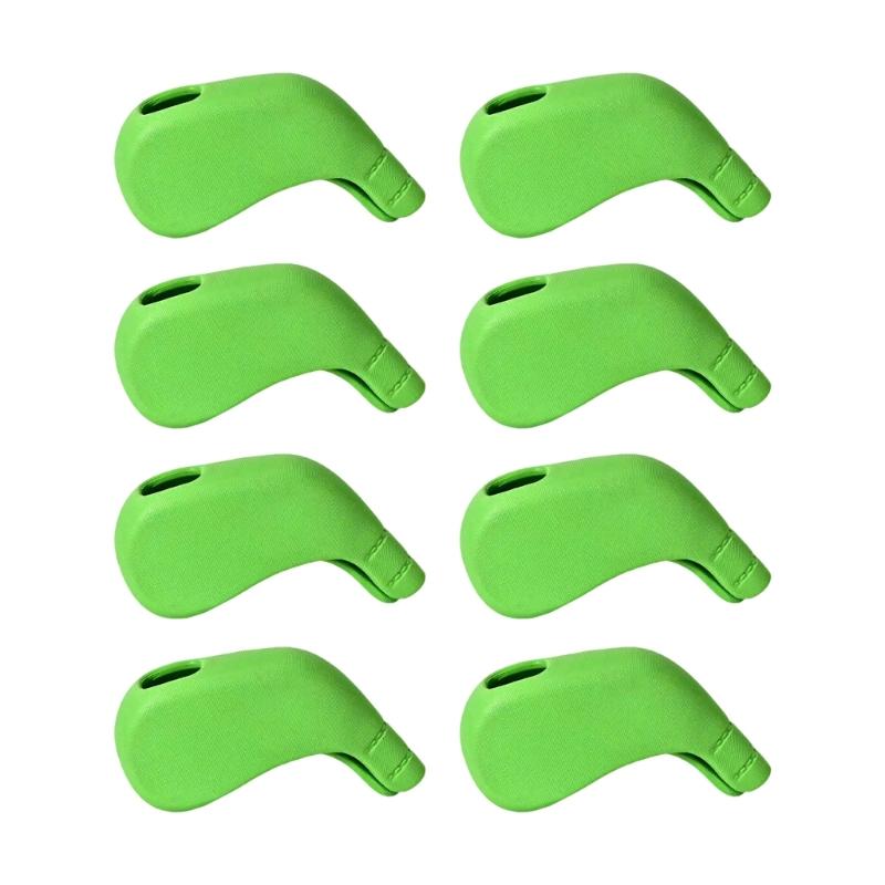 High Elastic Golf Iron Head Cover Thick Soft PU Golf Head Cover Replacement Headcover Protective Cover Protector