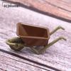 1Pc 1:12 Dollhouse Miniature Cart Trolley Mini Plastic Trailer Farm Tool Model Garden Furniture Decor Toy Kids Gift