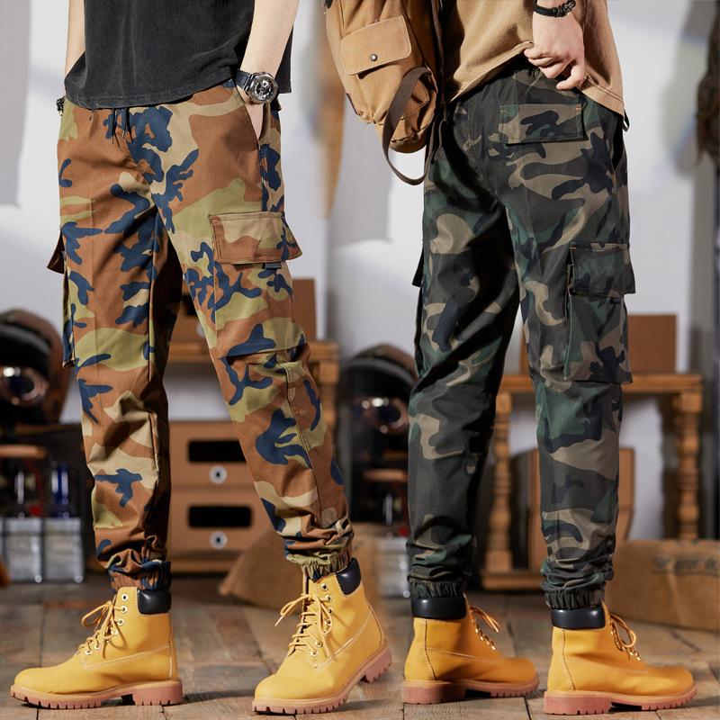 Men's Multiple Pockets Cargo Pants Overalls Outdoor Sports Trousers