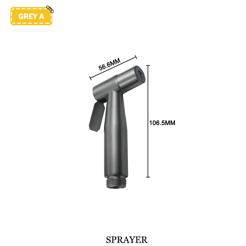 Toilet Mate Bathroom Bidet Shower Head Wall Mounted Black Copper Angle Valve Handheld Spray Gun Faucet Bathroom Accessories