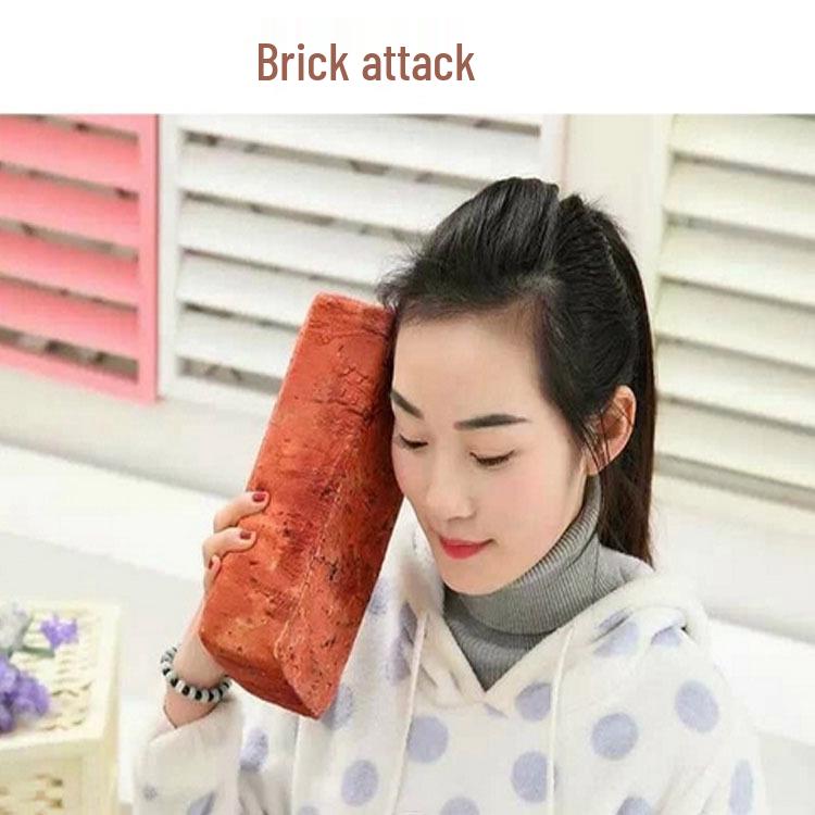 Realistic Brick Tile Plush Doll - Children's Soft Toy & Funny, Creative Gift