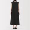 MUJI Women's Breathable Stretch Soccer Sleeveless Dress, Black, Size L, BC2LOA5S
