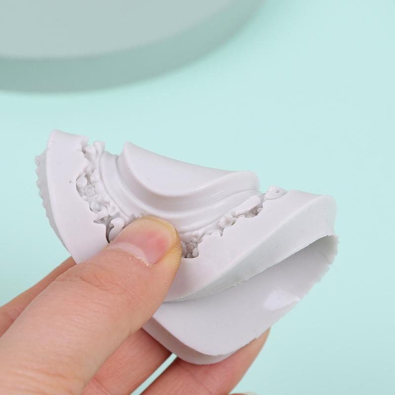 Moule à Fondant en Silicone Cadre 3D Décoration de Gâteau Chocolat Moule de Cuisson Fad