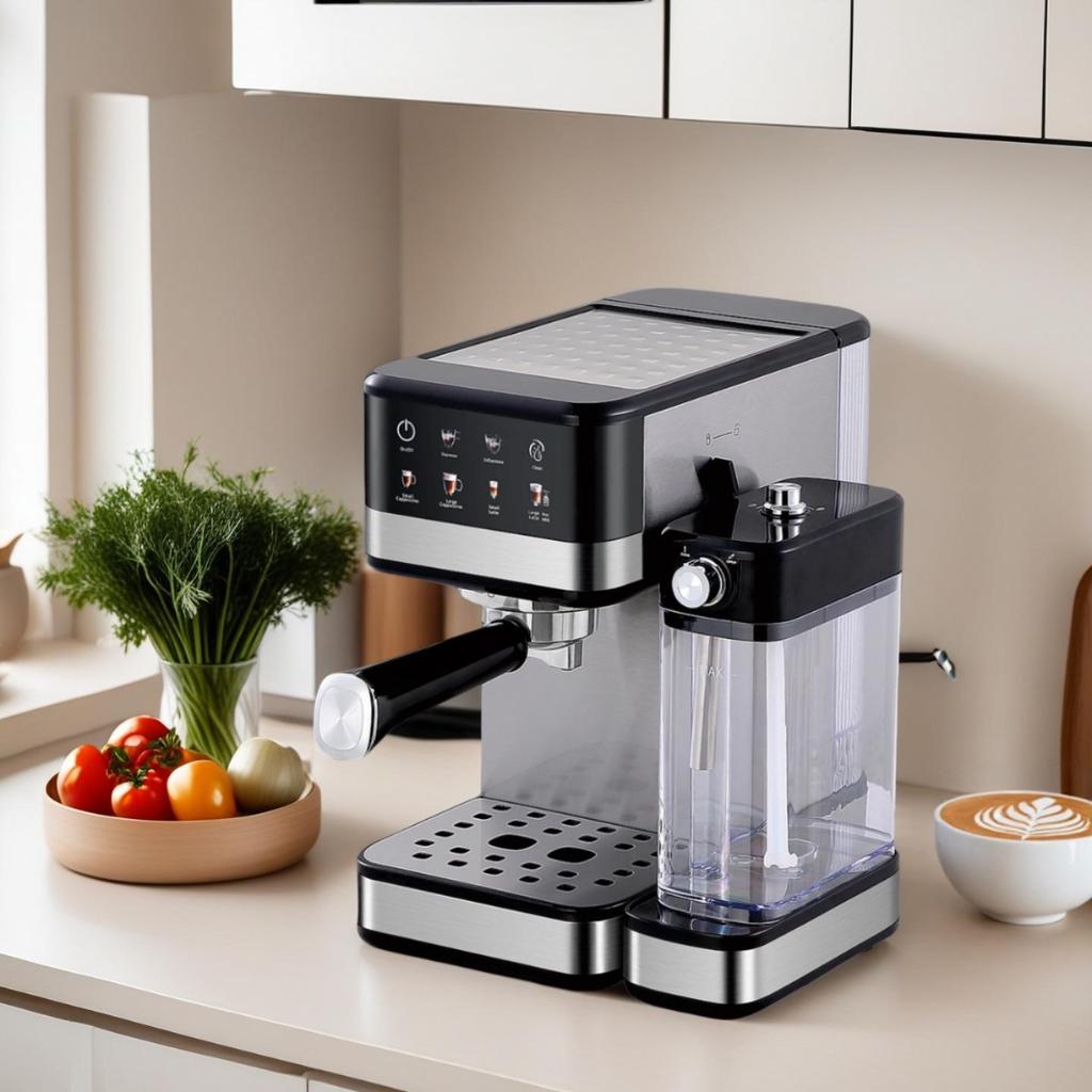 20BAR Italian Semi-Automatic Espresso Machine with Touch Control & High-Pressure Steam Milk Frother for Home Latte Art.