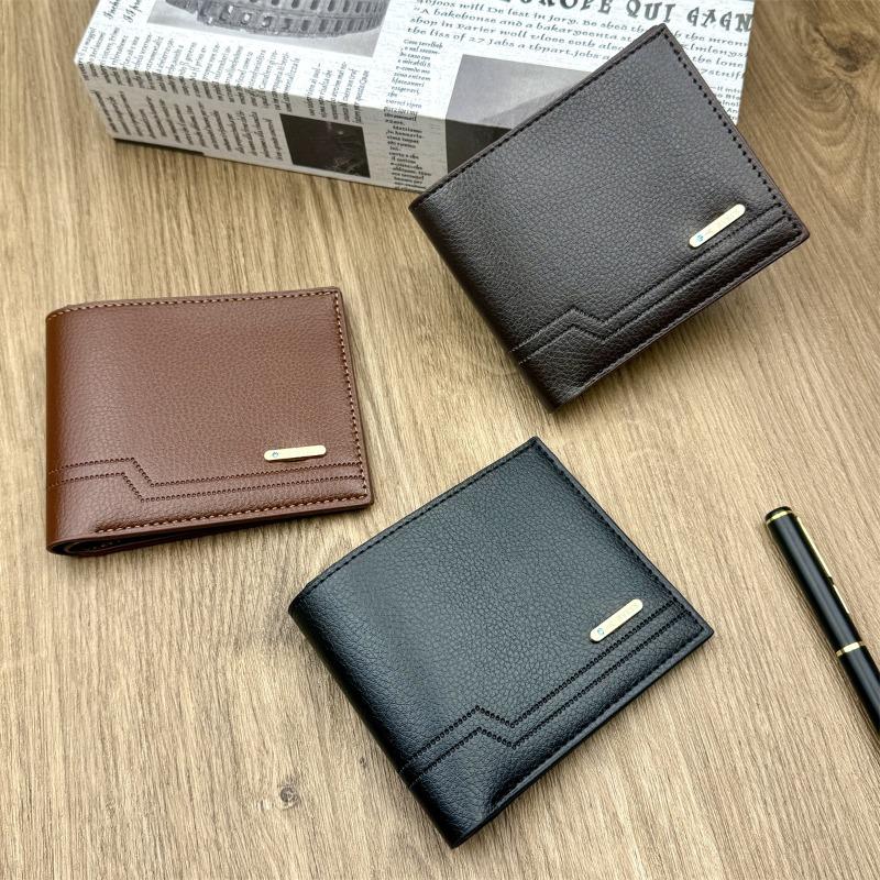 Men's Wallet, Lychee Pattern, Multi-card Position, Large-capacity Soft Wallet, Hot-selling.