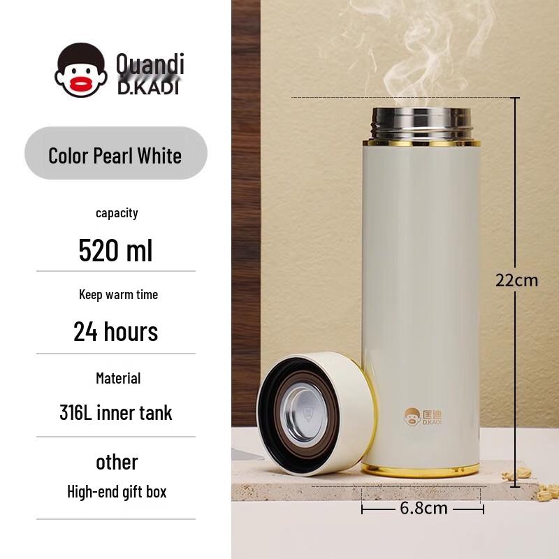 DKADI 316L Stainless Steel Business Thermos Tea Infuser Cup