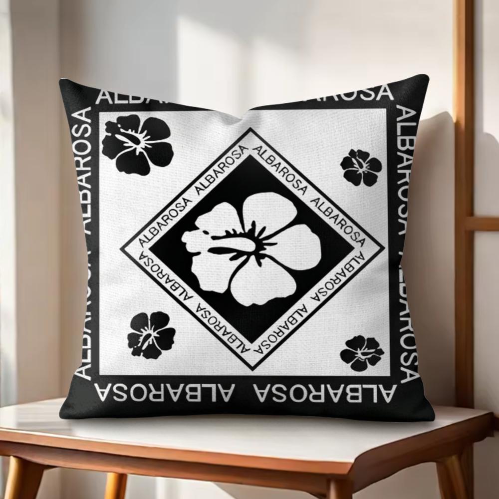 Fashion AALBA RROSA Cushion Cover Natural Linen Organic Fabric DoubleSided Printing Couch Pillow Covers Home Decor