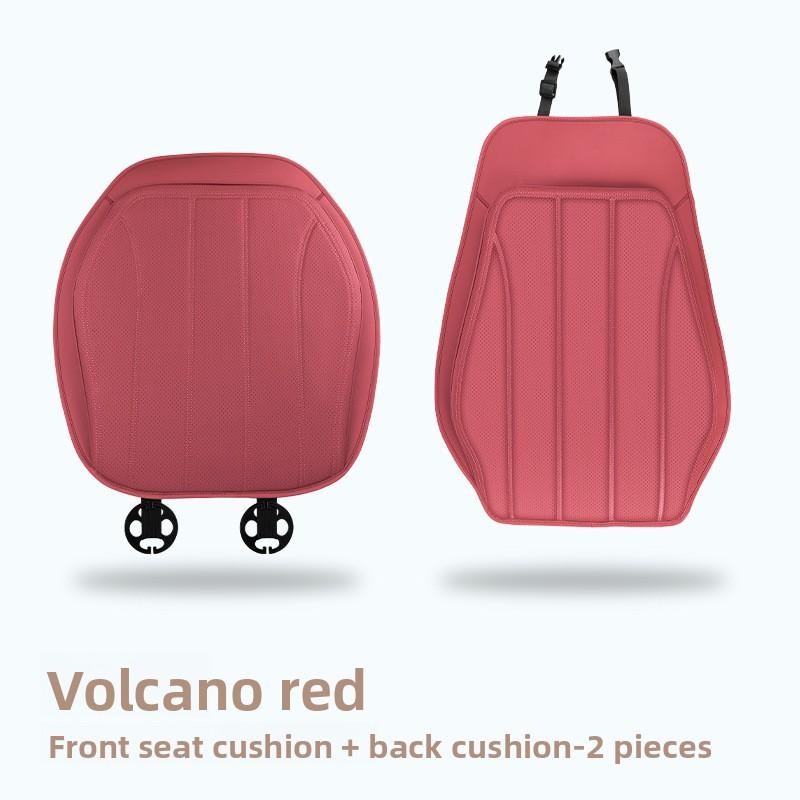 Universal Perforated Nappa Leather Car Seat Cover Four Season Auto Breathable Comfortable Cushions Luxury Car Thicken Seat Cover