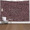 1pc Pink Leopard Pattern Tapestry Rectangular Home Office Party Wall Decor
