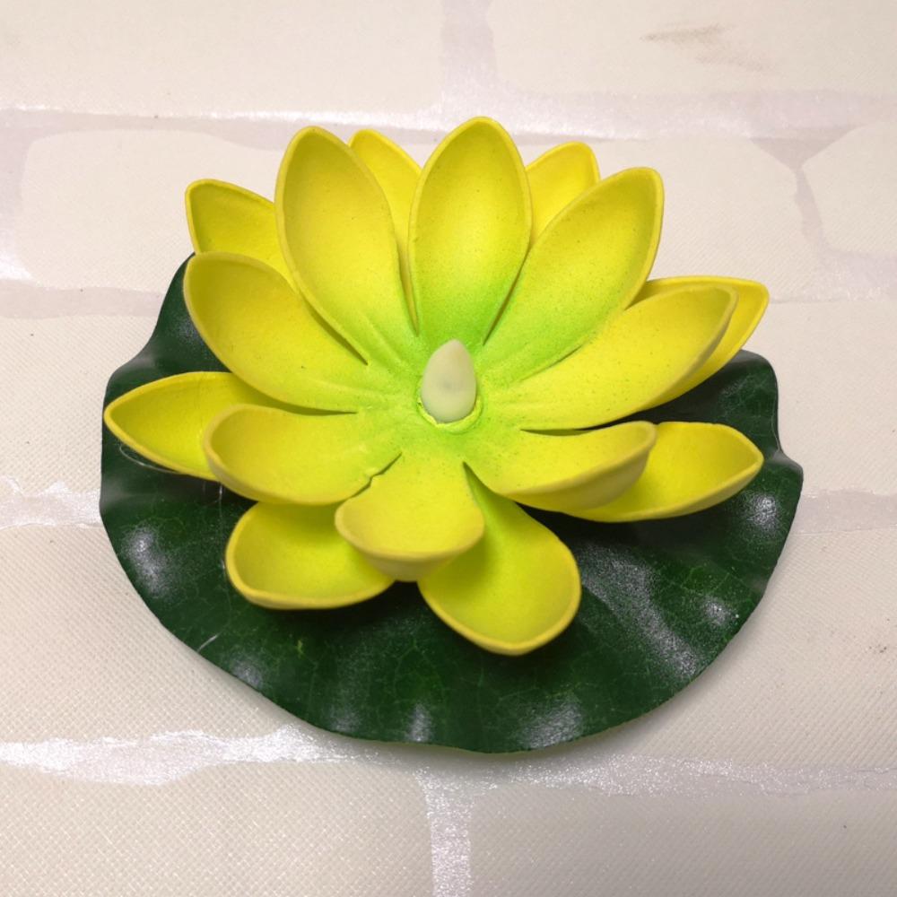 Gradient Floating Lamp Colorful LED Artificial Lotus Flower New Wish Lantern Pond Decor