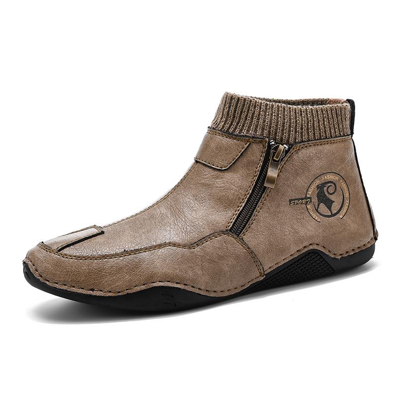 

Модные зимние новые сноубутсы Мужские плюшевые сноубутсы Сохраняют тепло Легкие Дышащие Западные ботинки для мужчин Мягкие уличные дизайнерские кроссовки 38 коричневый