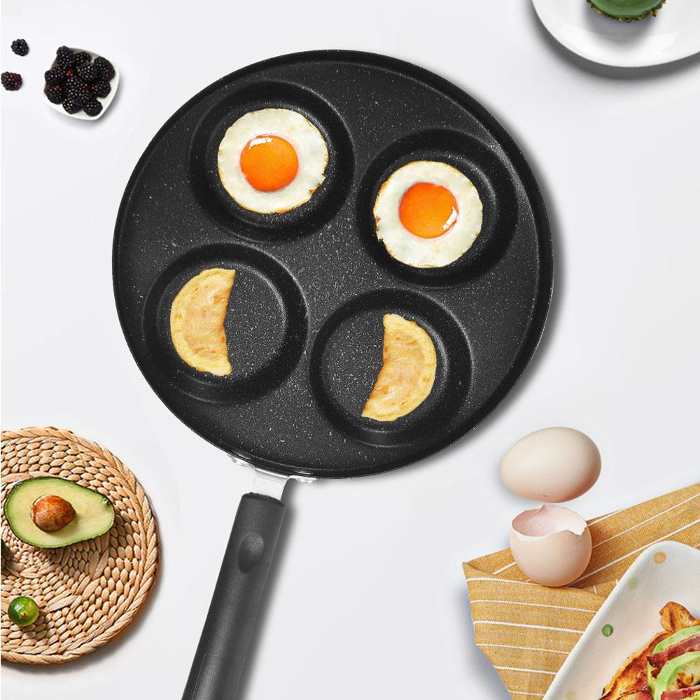 24cm Non-Stick Fried Egg Pan - Breakfast Frying Pan with Egg Mold