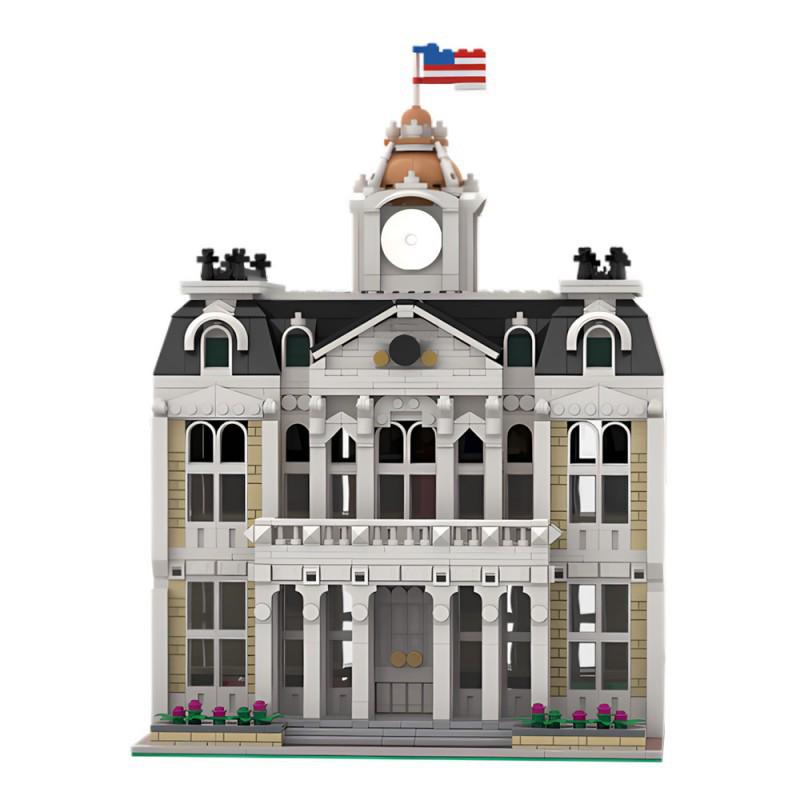 City Hall Luxury Hotel Building Blocks Model - MOC-228825