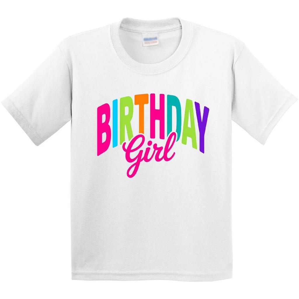 Inktastic Colorful Birthday Girl Youth Kids Boys T-Shirt Celebration Party Tee Kids Child