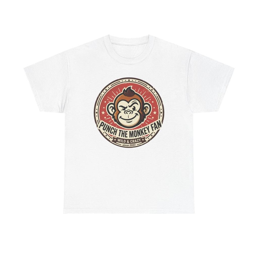 Punch the Monkey Fan Tee | Retro Monkey Logo, Vintage Badge