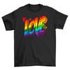 'Pride_75'' Love Word T-shirt - Funny Rainbow Pride Apparel, Unisex Printed Desig