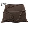 Portable Office Nap Blanket Striped Fleece for Bed Ribbed Throw Couch Thickened Warm Bed Soft Breathable Cozy Blankets Lightweight Plush