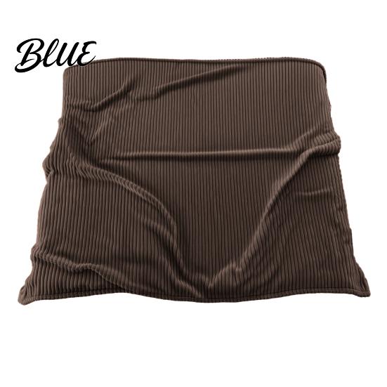 Portable Office Nap Blanket Striped Fleece for Bed Ribbed Throw Couch Thickened Warm Bed Soft Breathable Cozy Blankets Lightweight Plush