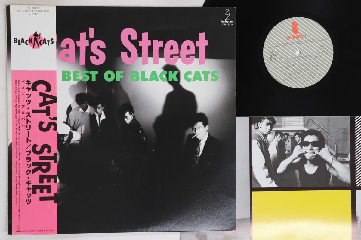 

LP Record BLACK CATS - Cat s Street VIH28137 INVITATION 1983 Japan Obi Japanese Pop/Rock Used