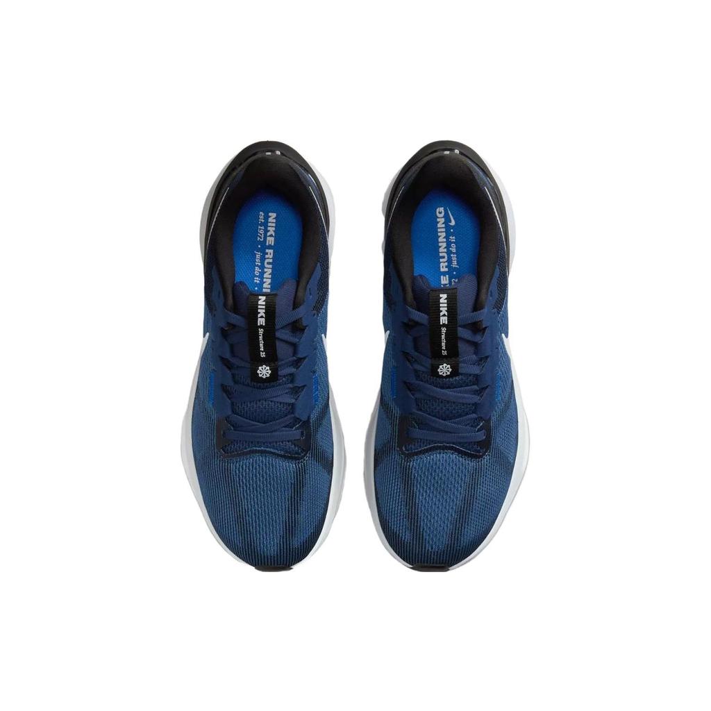 Nike Adidași Unisex Air Zoom Structure 25 Midnight Navy Platinum Albastru Alb Negru DJ7883-400