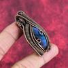Labradorite Pendant Copper Wire Wrapped Pendant Natural Gemstone Pendant Copper Wire Jewelry Gifts for Mother Handmade Unique Style Pendant