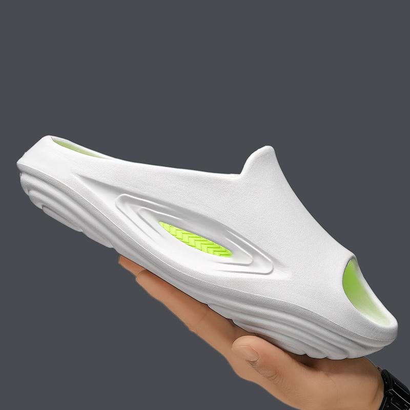 38-45 Herren Groß Mode Weiche Sohle Einzeiler Pantoletten Zuhause Freizeit Hausschuhe Strandsandalen