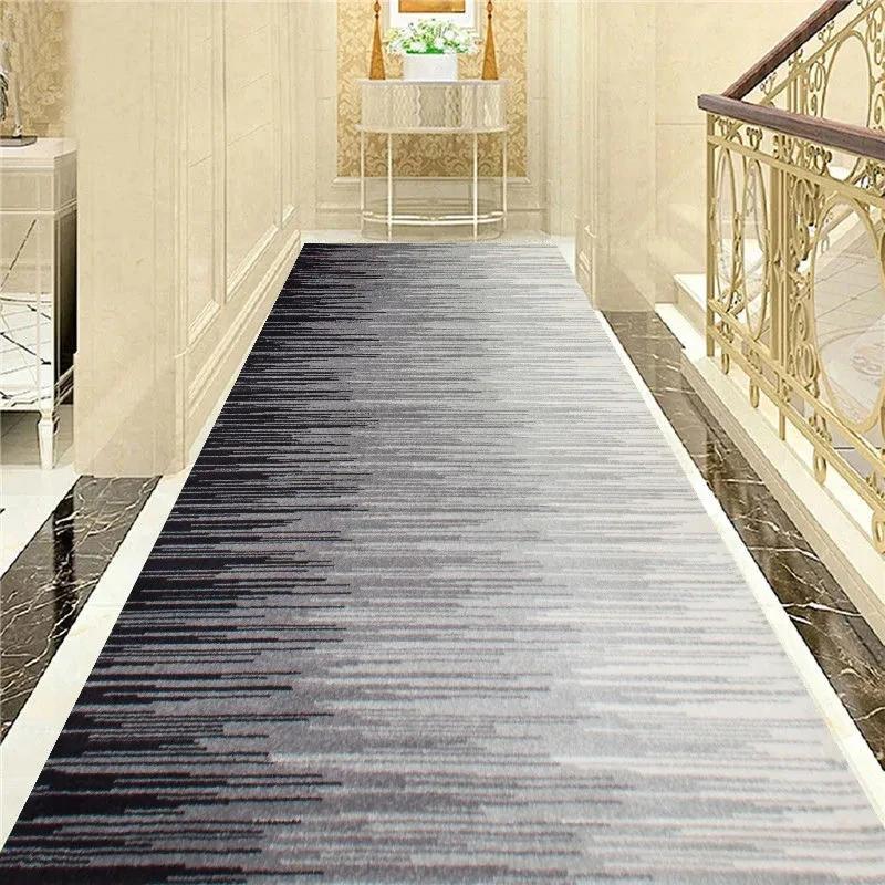 Hallway Stair Carpet Simple Corridor Carpet Long Hallway Area Rug Hotel Mall Wedding Hall Runners Floor Mat Kitchen Aisle Mat