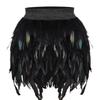 Irregular Dance Skirt Gothic Festival Carnival Party Dance Summer Women's Fashion Feather Skirt Bar Jazz Multi-color Short Skirt