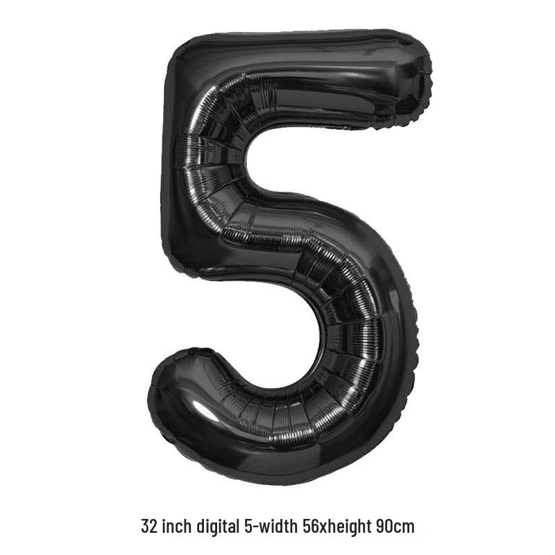 32-Inch White Number '40' Birthday Balloon, Aluminum Foil Party Decoration Prop