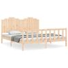 VidaXL Bed Frames with Headboard 180x200 Cm Solid Wood 3192311