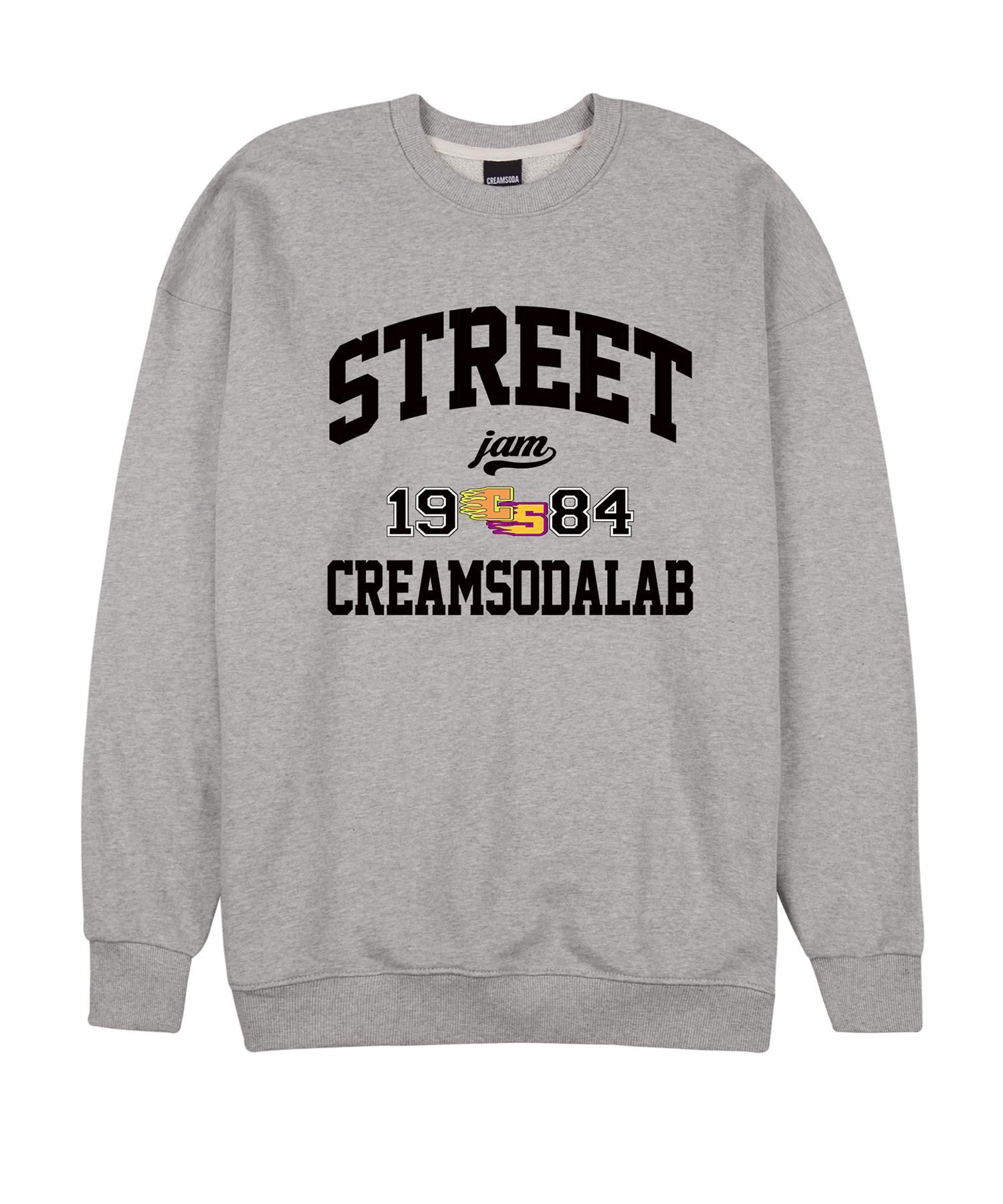 Свитшот Cream Soda Lab Street Jam 1984 Серый Черный 1(M)