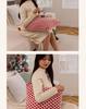 Diamond Check Jacquard Plush Christmas Pillowcase - Decorative Cushion Cover for Living Room, Bedroom, Sofa