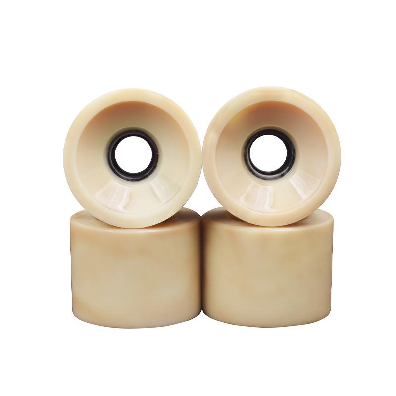 Mehrfarbige 78A High-Rebound Weiche PU-Räder für Street-Cruising - Longboard, Skateboard, Roller