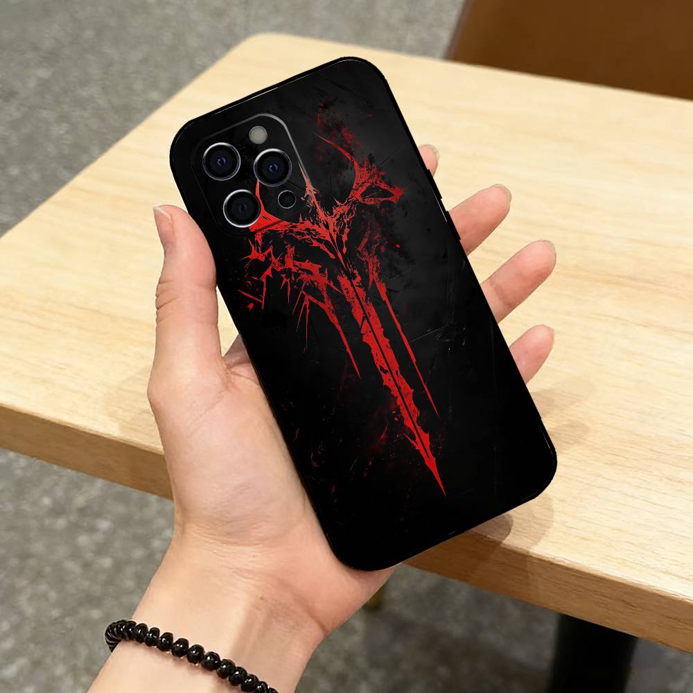 C-Cyber Sigil Cross Phone Case For iPhone 17,16,15,14,13,12,11 Plus,Pro Max,XS,Soft Silicone Black Cover iPhone16