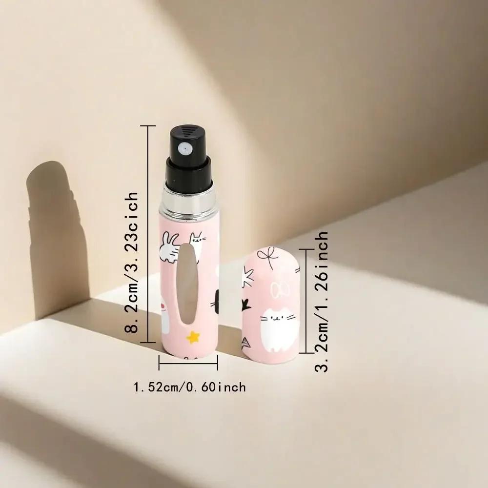 5ml Mini Perfume Bottle Leak-proof Empty Empty Cosmetic Containers Refillable Spray Rotating Bottle Empty Cosmetic Containers