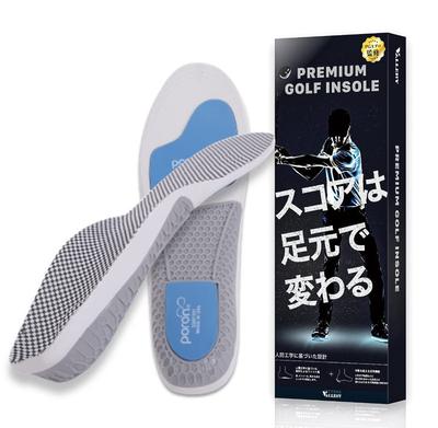 VALLERY Golf Insole Premium Supervised by PGA Teaching Professional Golf Insole Shock Absorption Size (L 26-27cm)