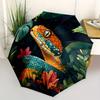 1pc Snake Jungle Automatic Open/close Folding Compact Umbrella, 8-Rib Sturdy Canopy, Lightweight Portable, Everyday Use, Gift, Outdoor Umbrella, Trave