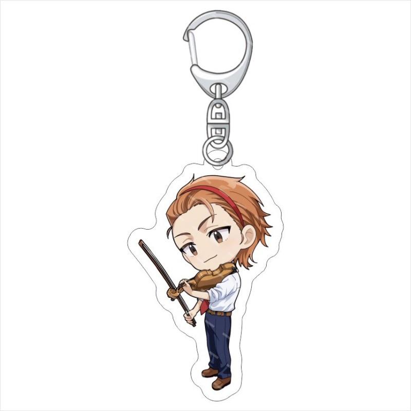 

Anime Blue orchestral Ao no Orchestra Acrylic key ring keychain Mini cute pendant beautiful bag accessory decoration item gift 6 cm