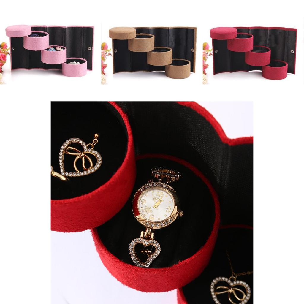 Compact And Fashionable Jewelry Display Box Organizer Perfect For Travel Storage