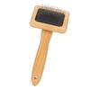 Wooden Handle Macrame Slicker Comb Fine Polished Bristles Fringe Comb Cleaning Brush  For Dogs