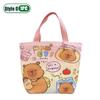 1-10PCS Large Capacity Kapybara Canvas Tote Bag Cute Bento Bag Commuter Bag Holiday Gift Bag Portable Bag Children's Gift Bags