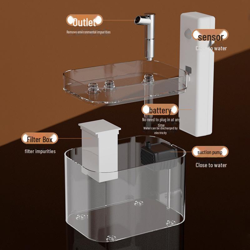 Wireless Cat Drinking Fountain: Smart Automatic Circulating Water Dispenser with No-Wet Flow