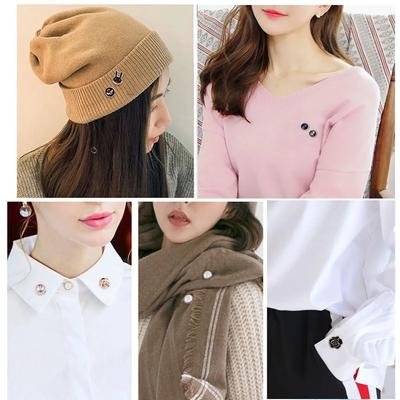Ensemble de broches pour femme, petite broche avec perles et strass, épingles à revers, pour pull, chemise, vêtements fixes, accessoires de décoration, cadeau