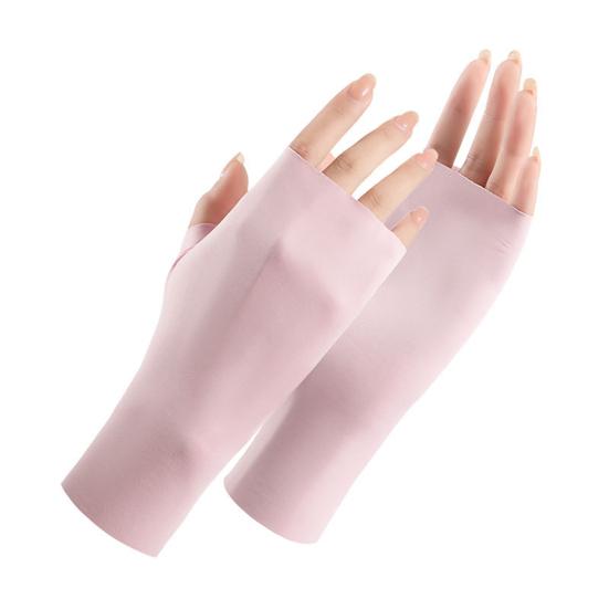 1 para anty-UV Art antypoślizgowe rękawiczki oddychające paznokieć palma Chinlon ochrona promieni lampa LED manicure