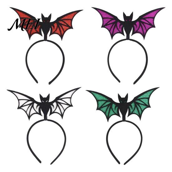 Halloween Cosplay Props Bat Headband, Felt Glitter Hairband Comfortable Headband for Girls Costume, Festival Masquerade Party Prop Hair Accessories