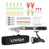 Lixada Fishing Rod Reel Combo Full Kit 2.1m/2.3m Telescopic Fishing Rod Spinning Reel Set with