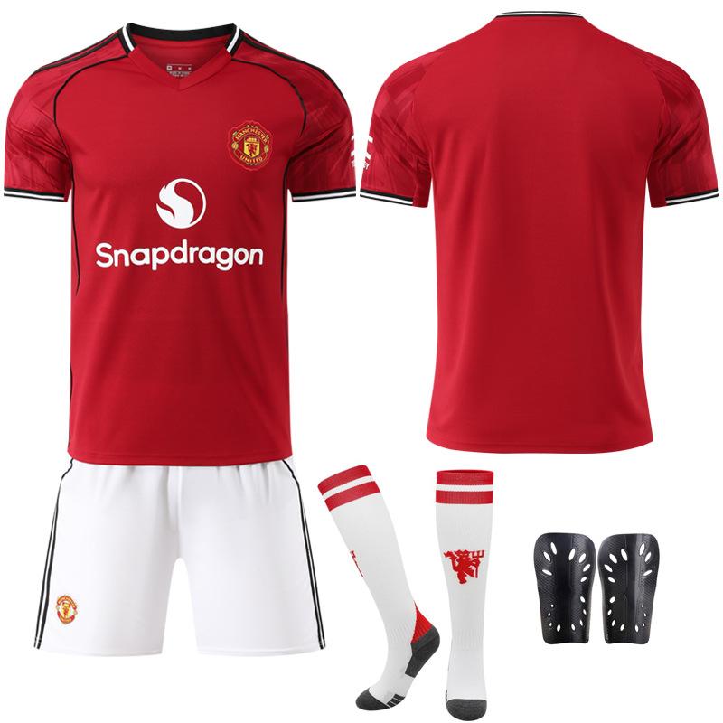 2526 New Man L Red Devils home court No. 17 Ganacho 8B fee football jersey set jersey M United red foreign trade
